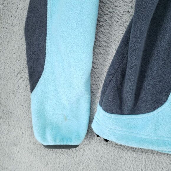 Vintage LL Bean Womens Size Large Blue Full Zip Polartec Fleece Jacket Stretch - Picture 5 of 16